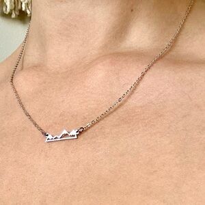 Sterling Silver Mountain Necklace